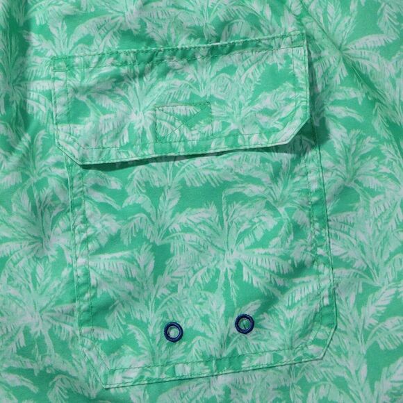 Vineyard Vines Chappy Swim Trunks Mens Size XXL 2XL Mesh Brief Palm Tropical GUC - Picture 7 of 15